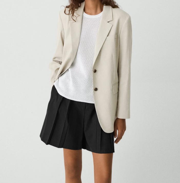 THEORY RELAXED BLAZER IN GOOD LINEN