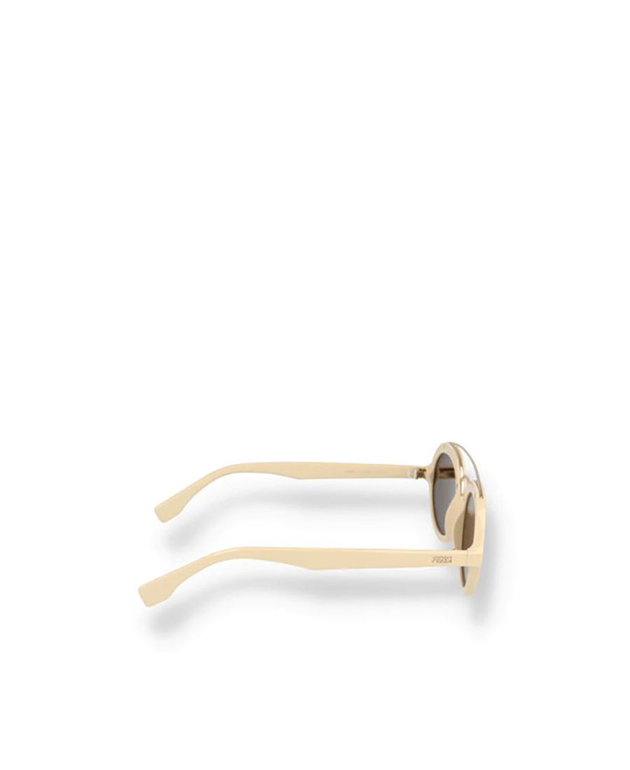 Fendi Eyewear Oval Frame Sunglasses In Brown