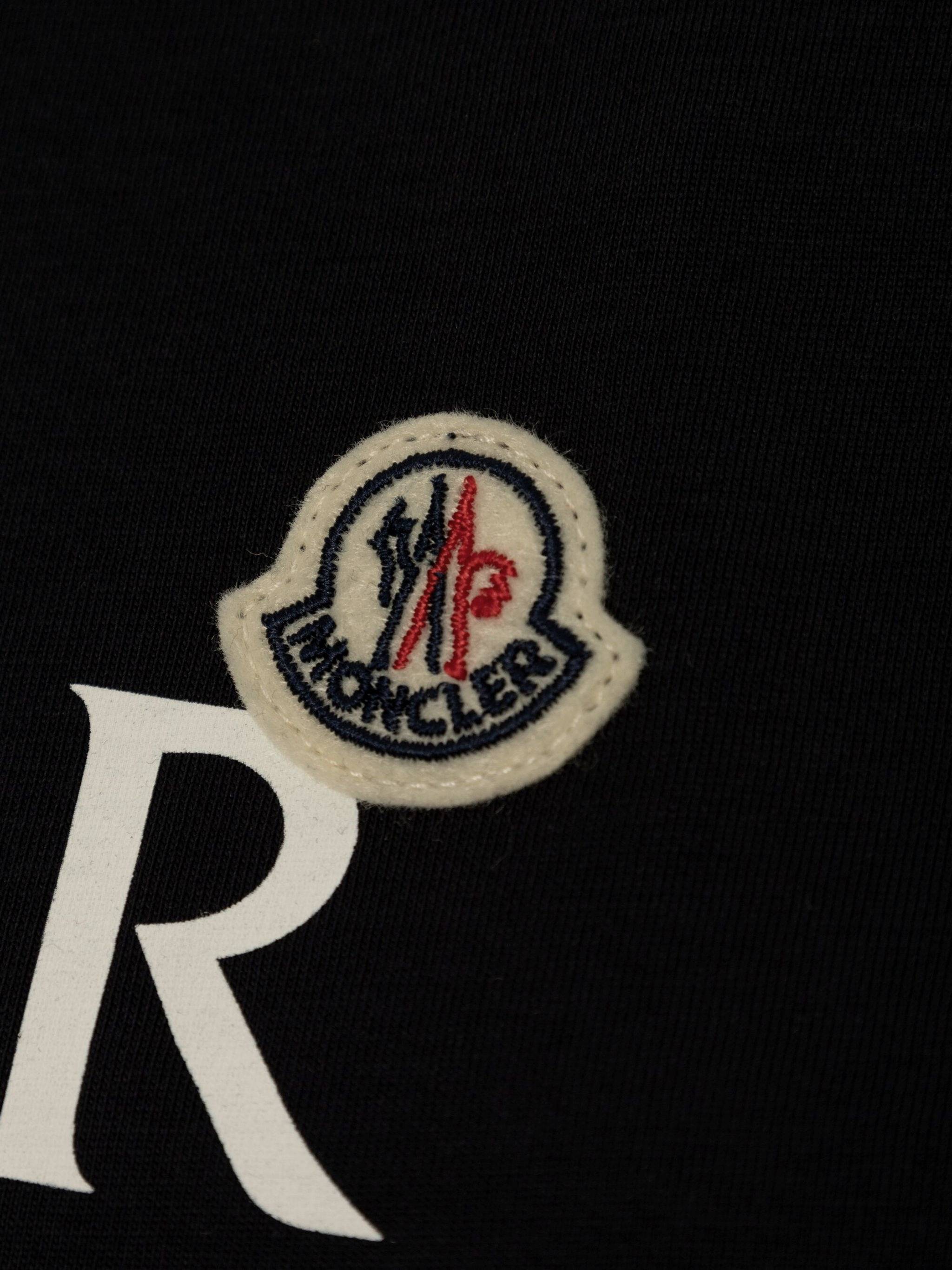 Moncler Short-sleeved T-shirt In Black