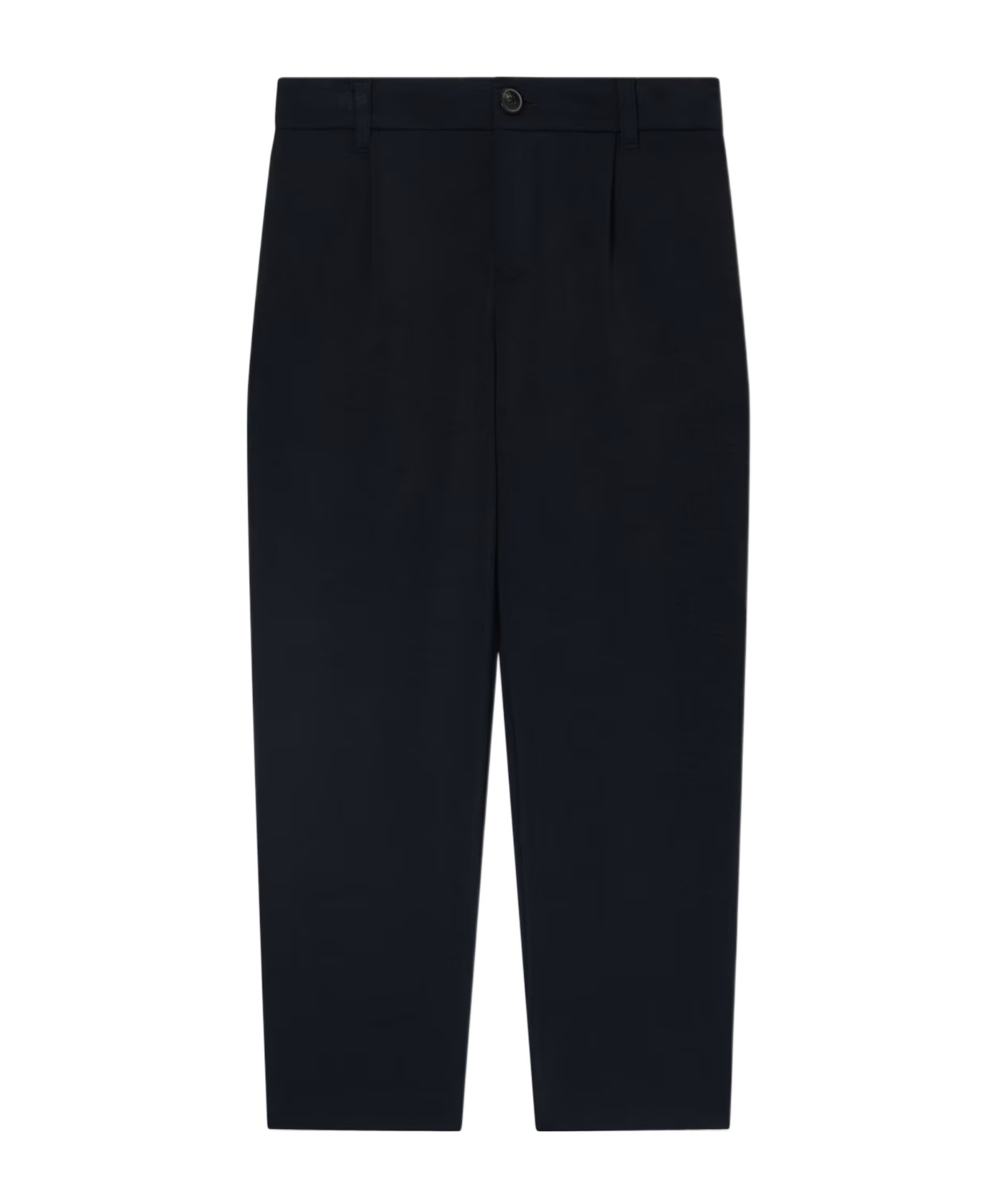 Emporio Armani Double-jersey Trousers With Darts In Black
