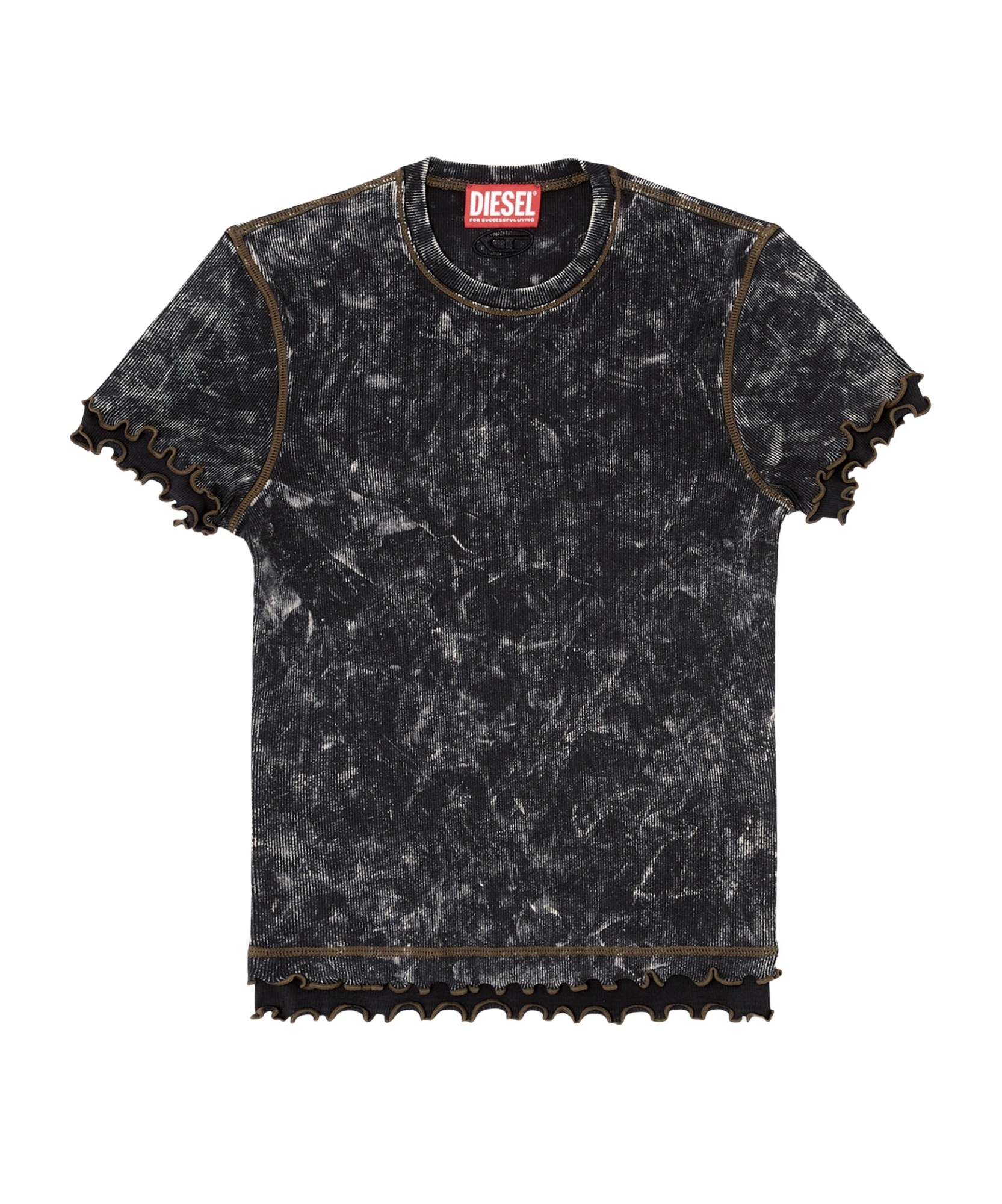 Shop Diesel T-flu T-shirt In Black