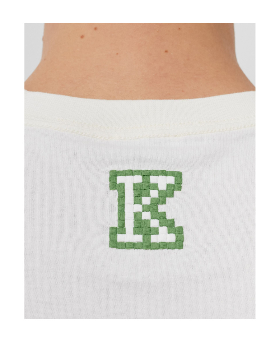 Kenzo Cotton Logo-print T-shirt In White