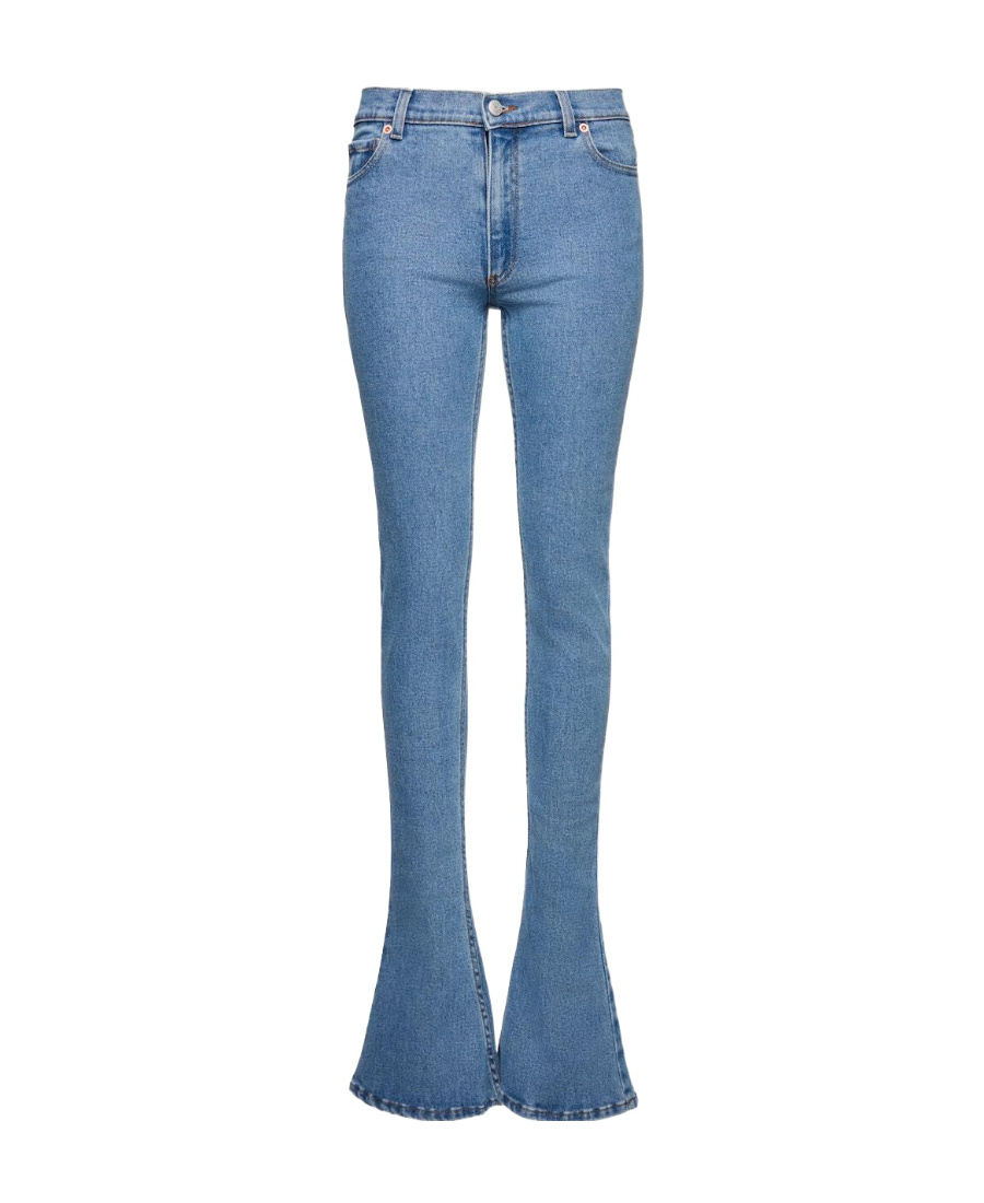 Magda Butrym Skinny Flared Jeans - Women's - Cotton/spandex/elastane In Blue