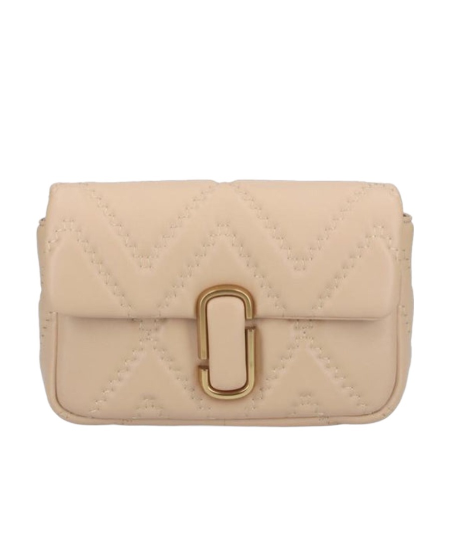 Marc Jacobs The Quilted Leather J Marc Shoulder Bag In Nude