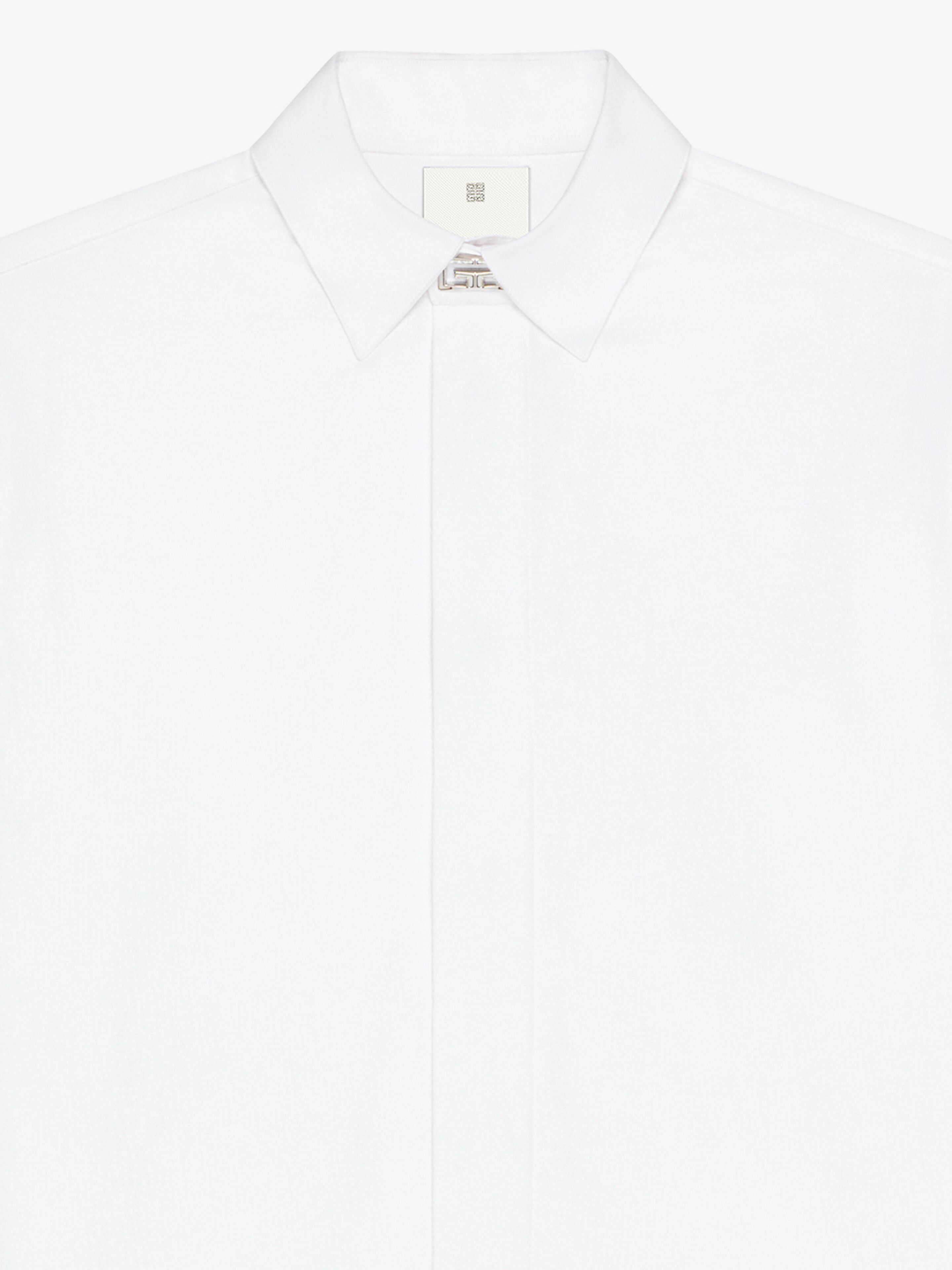Givenchy Lapel Long-sleeved Shirt In White