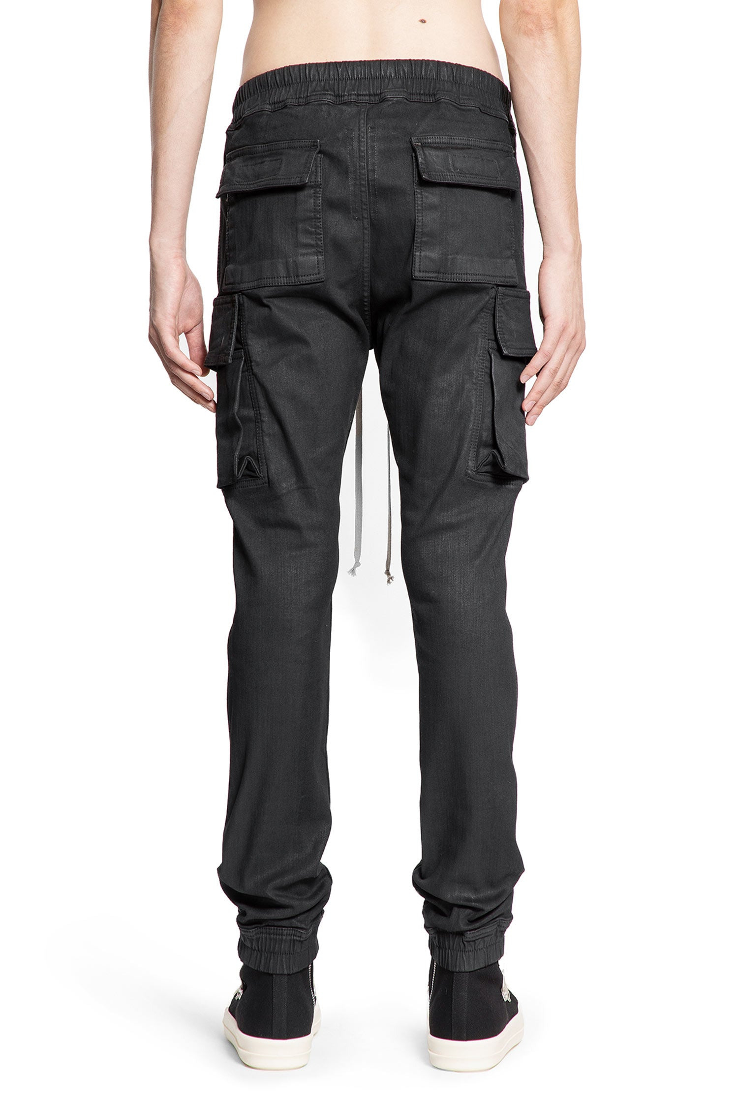 Rick Owens Drkshdw Elastic Waist Casual Pants In Black