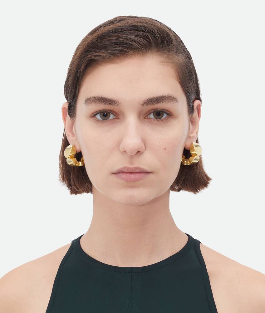 Bottega Veneta Ring Earring In Yellow