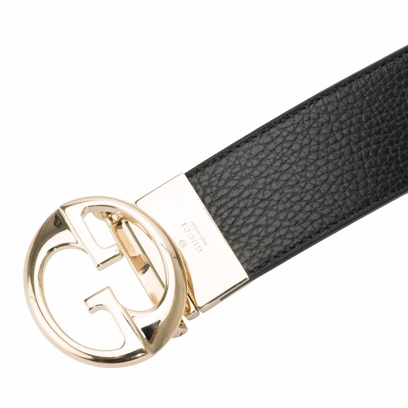 Gucci Metal Buckle Belt In Black