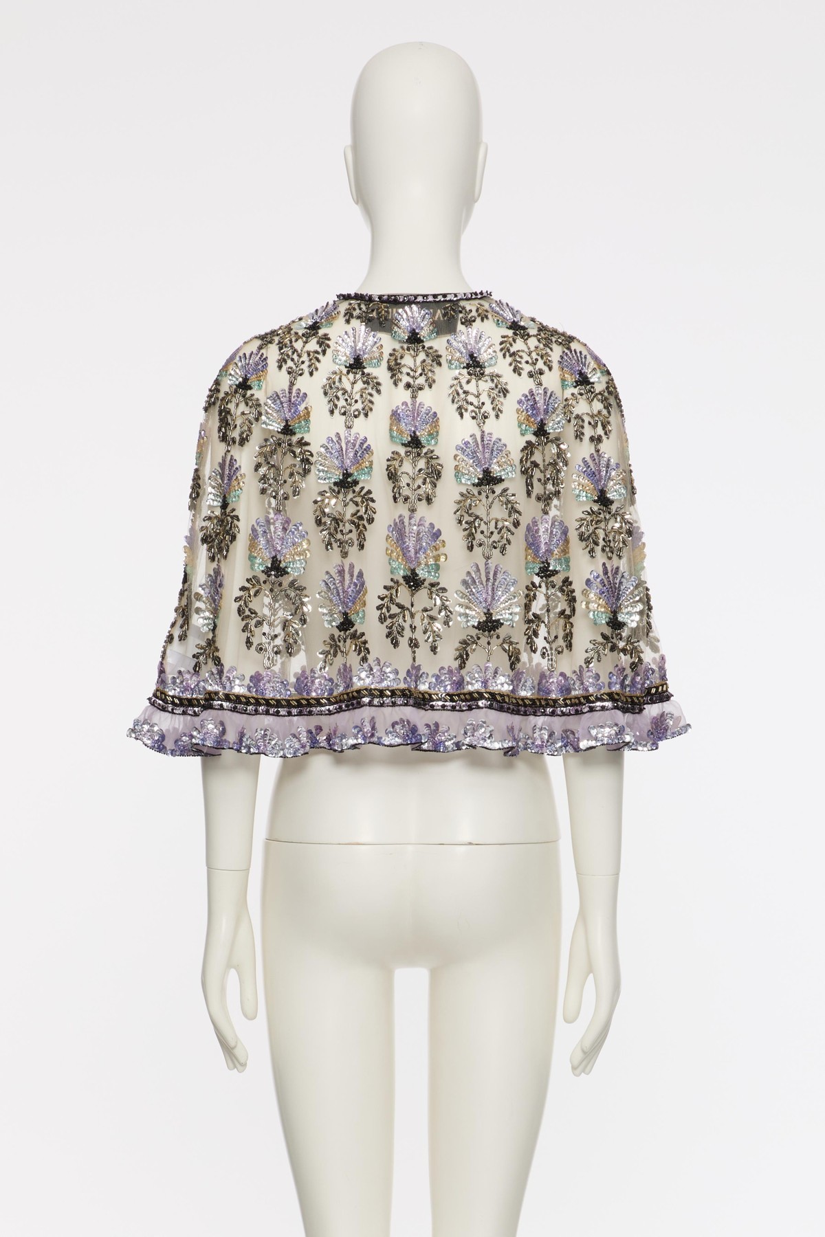 Valentino Strappy Shawl In Multi