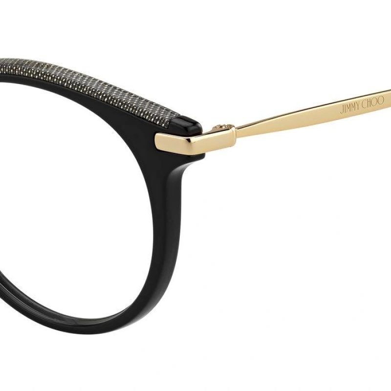Jimmy Choo Logo Flat Mirror In Black