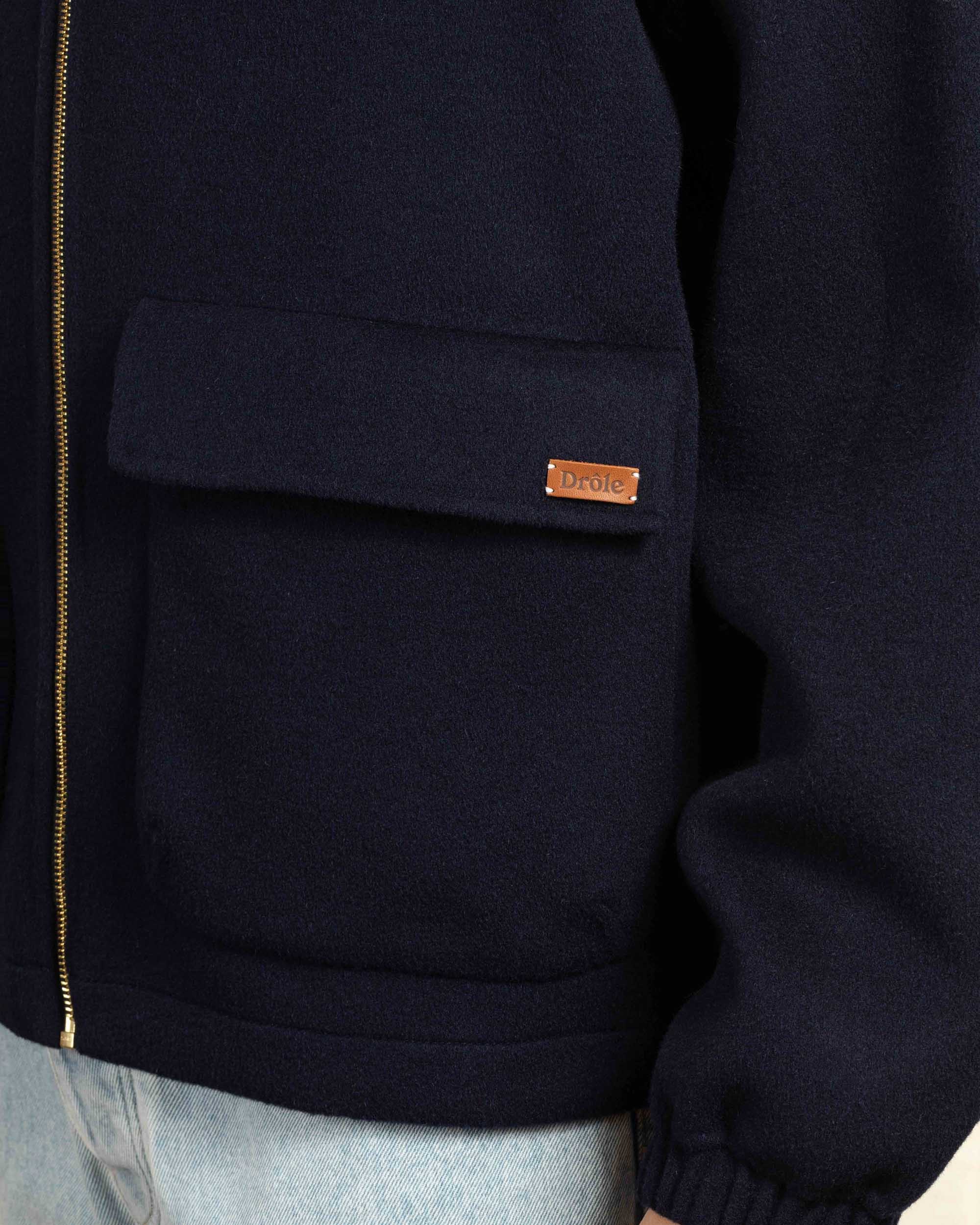 Drôle De Monsieur Hooded Jacket In Black