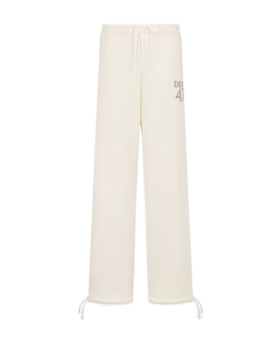 Dior Logo Logo Sweatpants In White