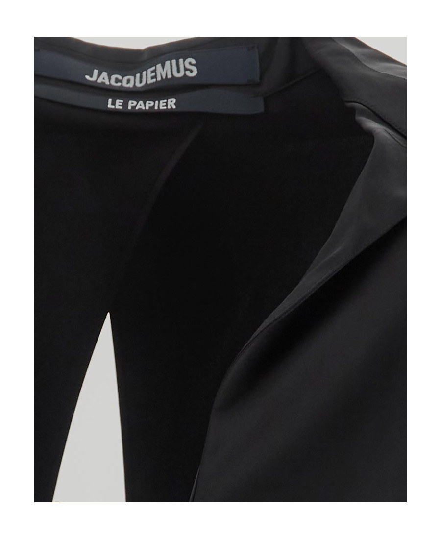 Jacquemus Open Shirt 'the Night Chemise In Black
