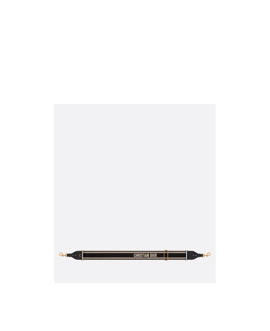 Dior Logo Adjustable Strap In Nude