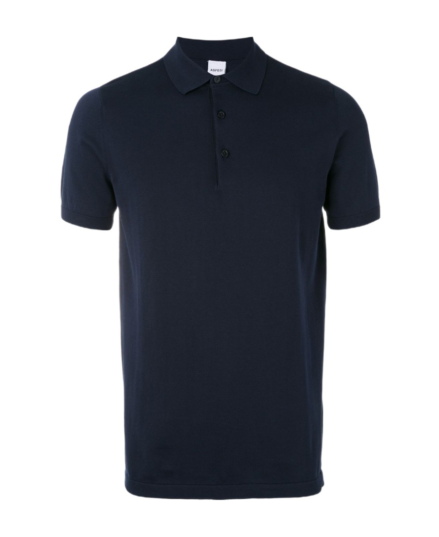 Shop Aspesi Classic Polo Shirt In Black