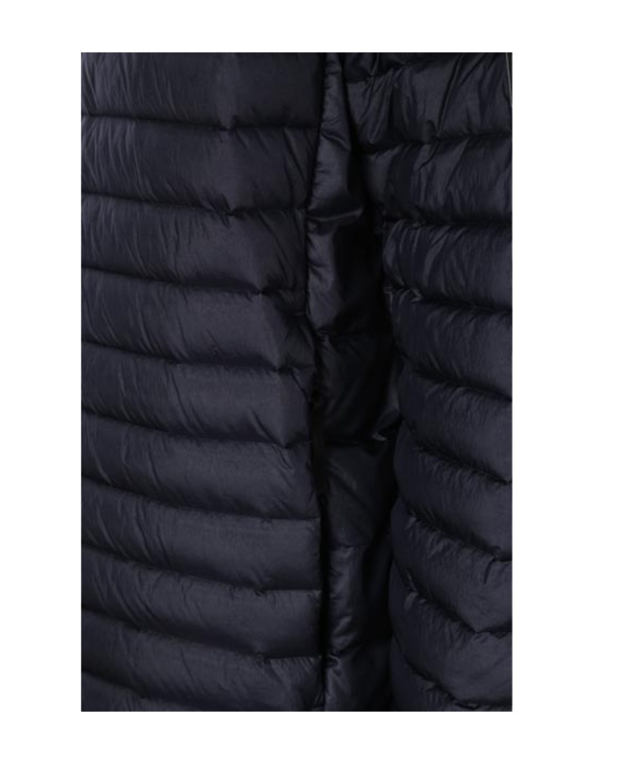 Stone Island Compass-patch Padded Short Jacket In Blue