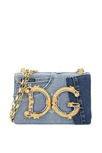 Dolce & Gabbana Dolce  Gabbana Dg Girls Patchwork Denim Shoulder Bag In Blue