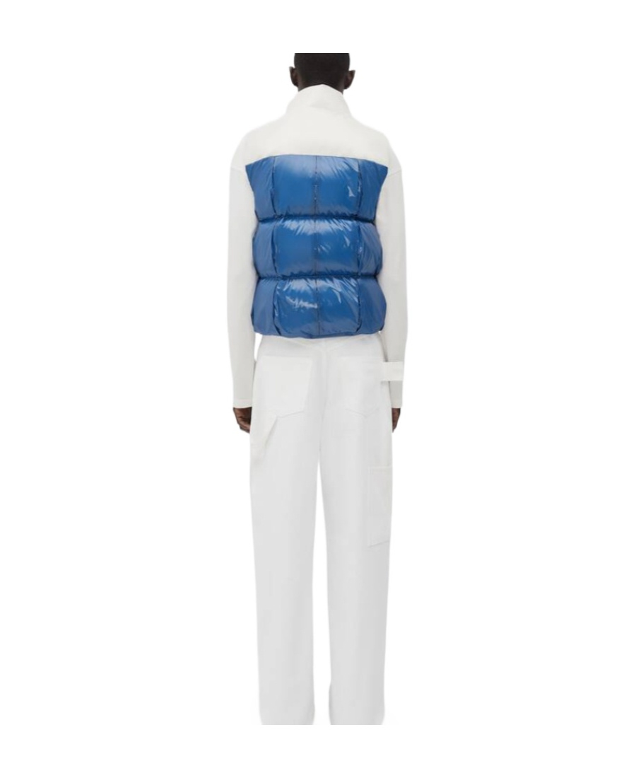 Bottega Veneta Zipper Quilted Vest In White