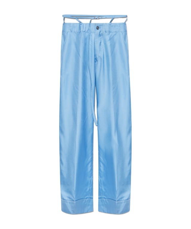 Dsquared2 Wide Leg Casual Pants In Blue