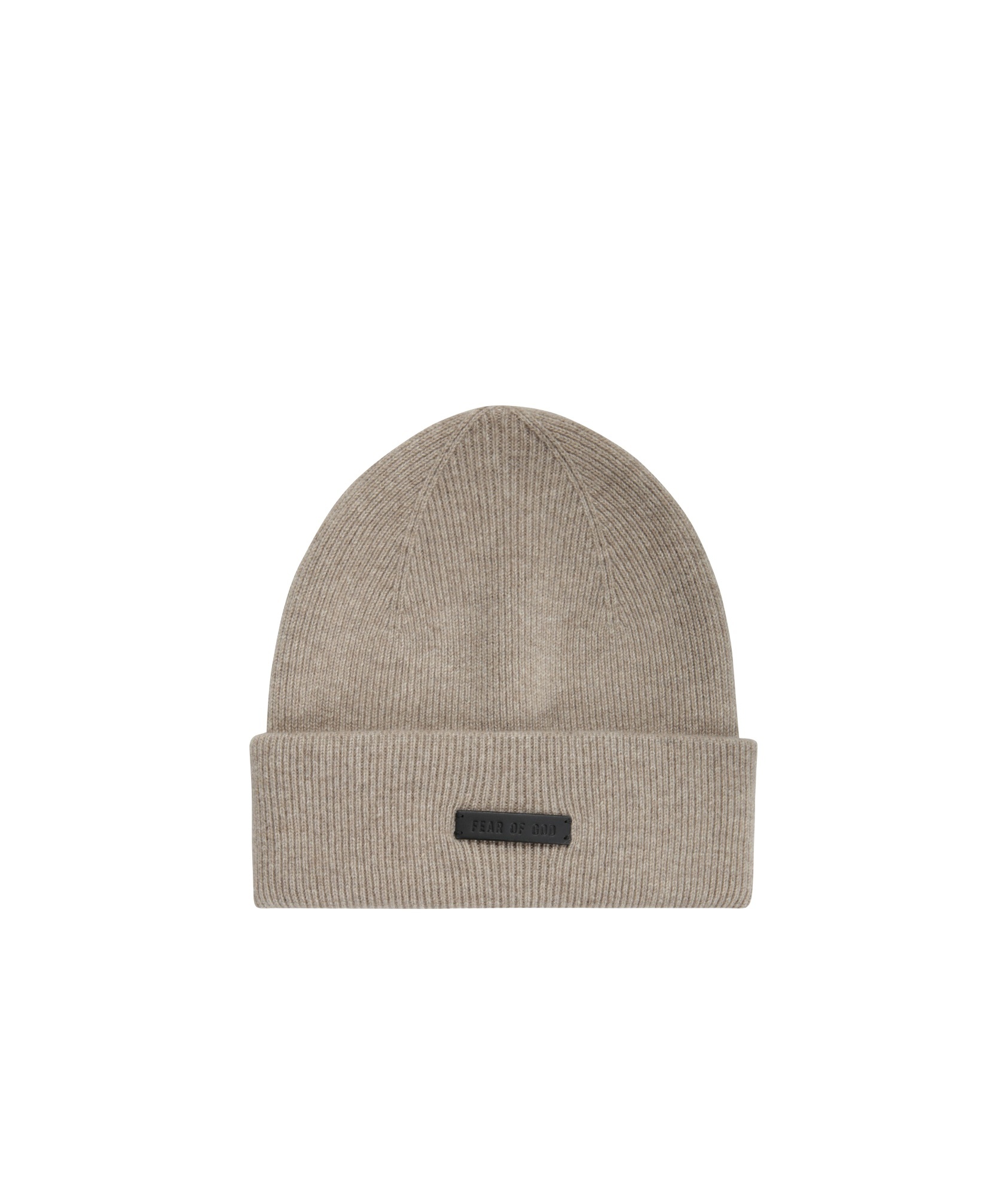 Fear Of God Cashmere Beanie With Fold-over Cuff In Nude