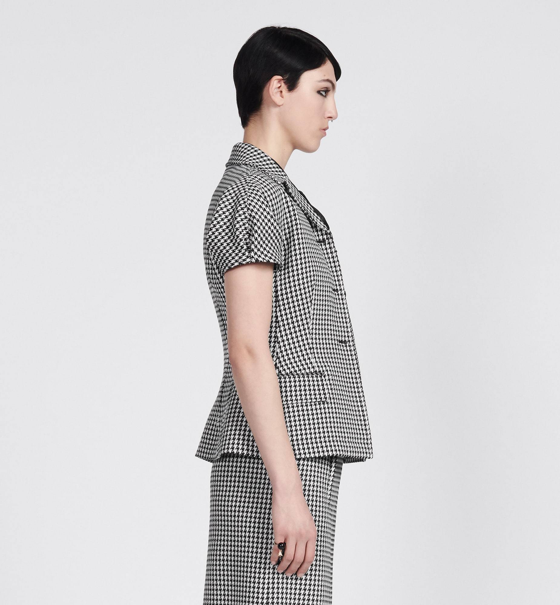 Shop Dior 2-in-1 Jacket With Puff Sleeves In Black