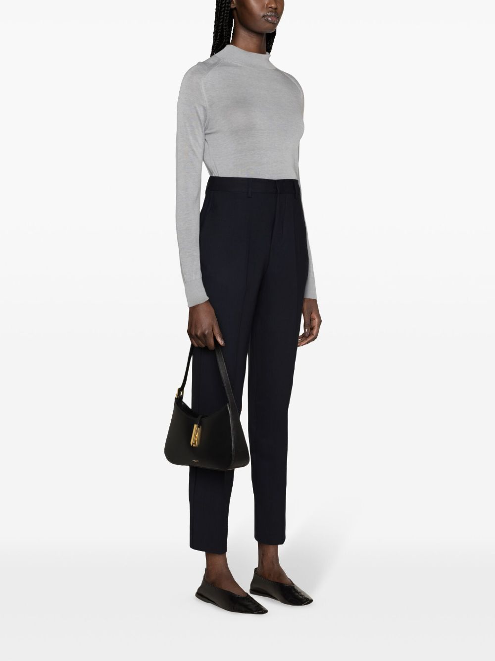 P.a.r.o.s.h Virgin-wool Tailored Trousers In Black