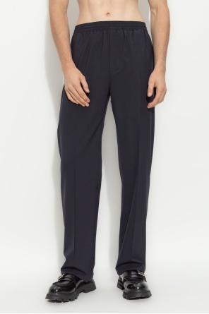 Givenchy 4g Embroidered Elastic Waist Jogging Pants In Blue