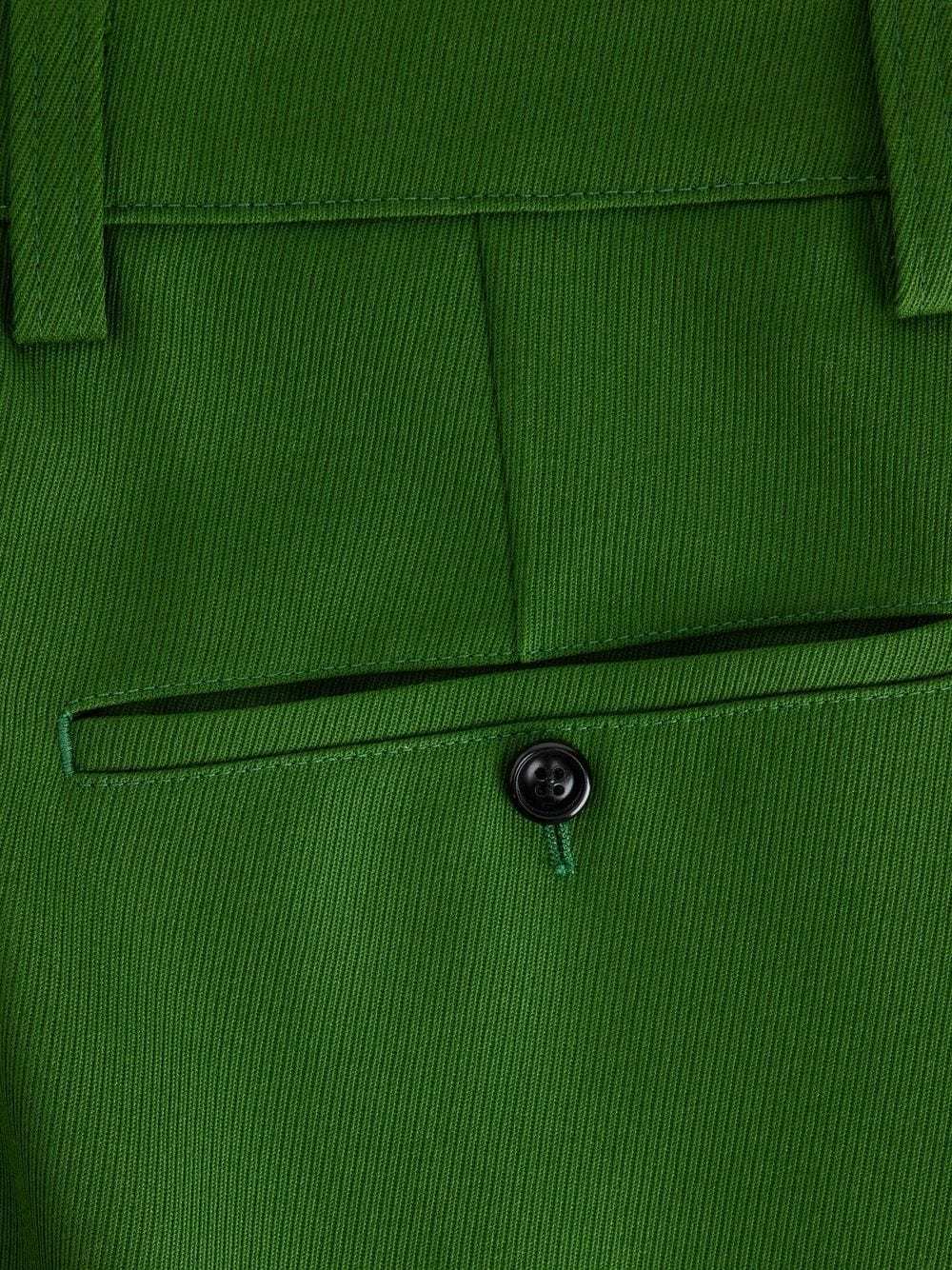 Ami Alexandre Mattiussi Wide-leg Trousers In Green