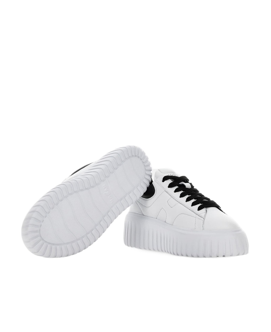 Shop Hogan Logo-embroidered Low-top Sneakers In White