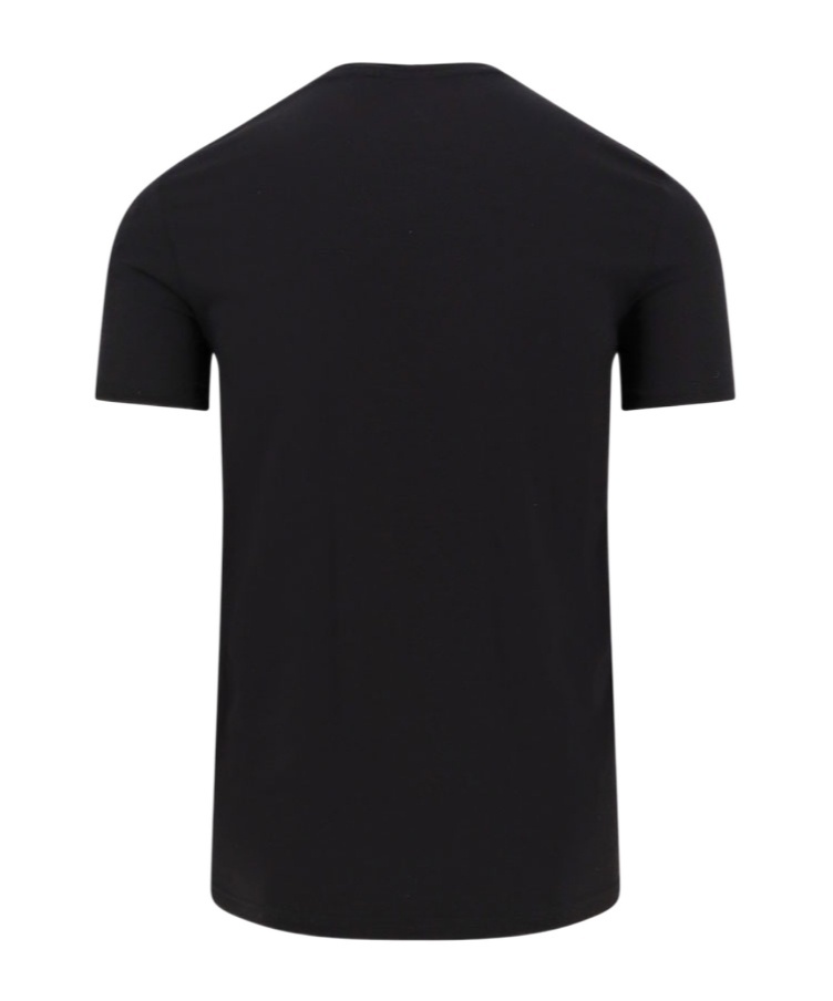Shop Kiton Logo-embroidered T-shirt In Black