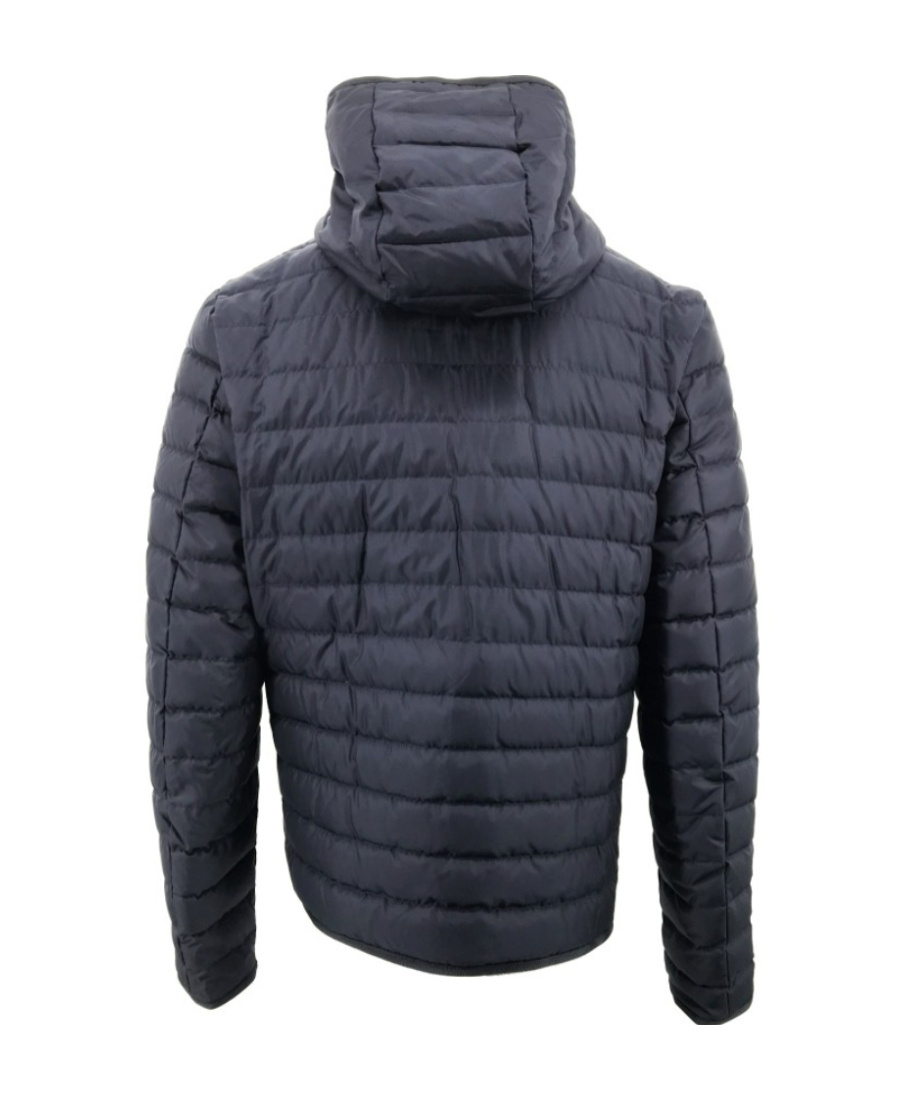 Ferragamo Hooded Quilted Down Jacket In Black