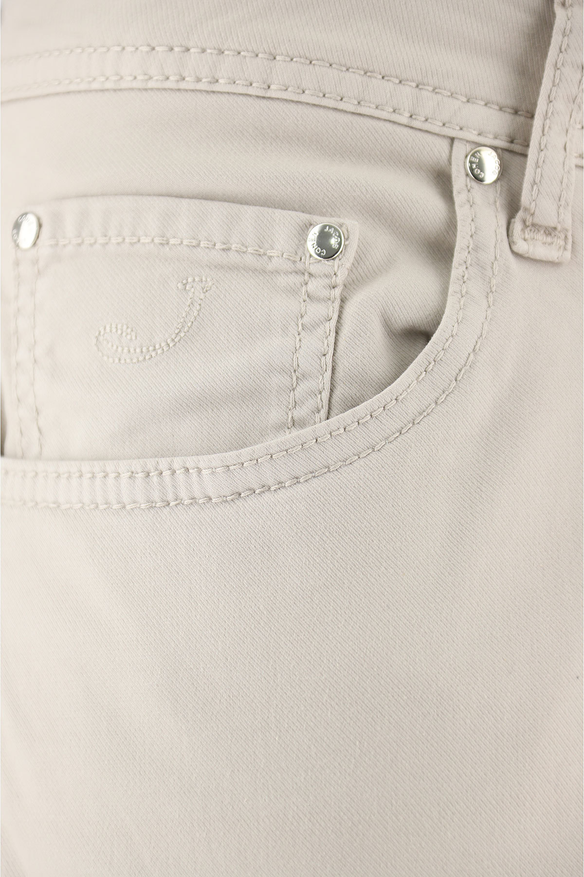 Jacob Cohen Courduroy Straight-leg Trousers In White