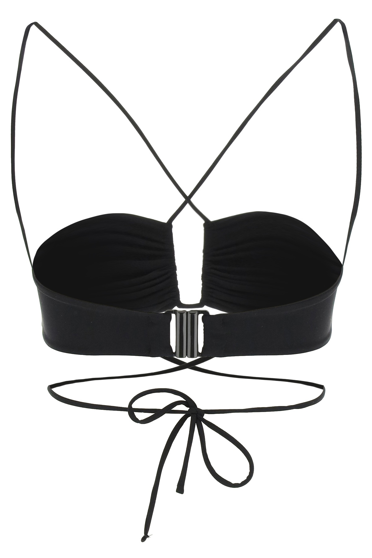 Magda Butrym Beaded Cut-out Bikini Bottoms In Black