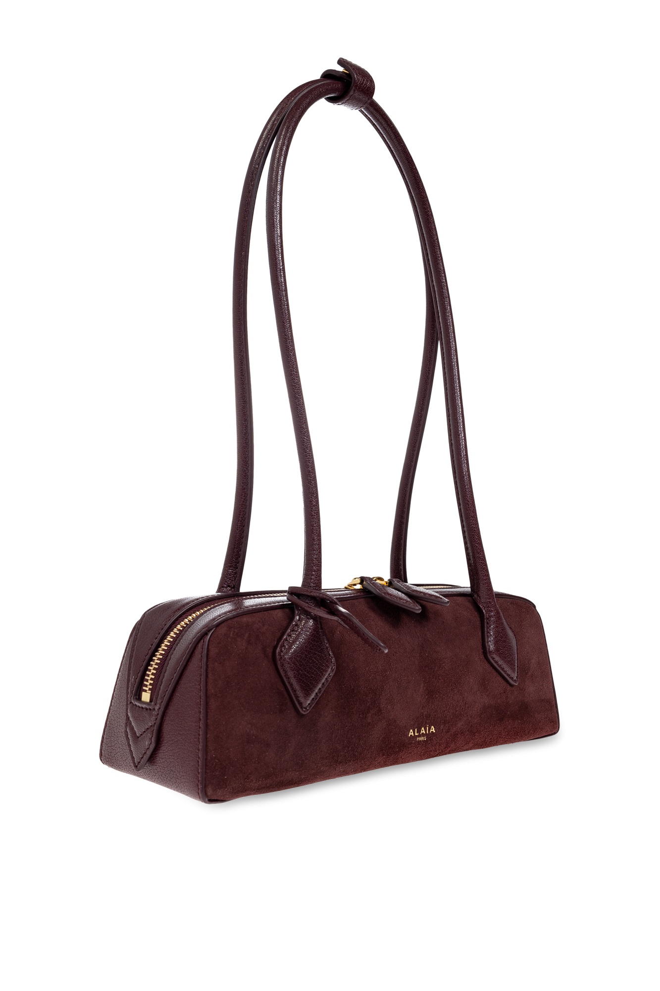 Alaïa Alaia Women Teckel Small Suede Shoulder Bag
