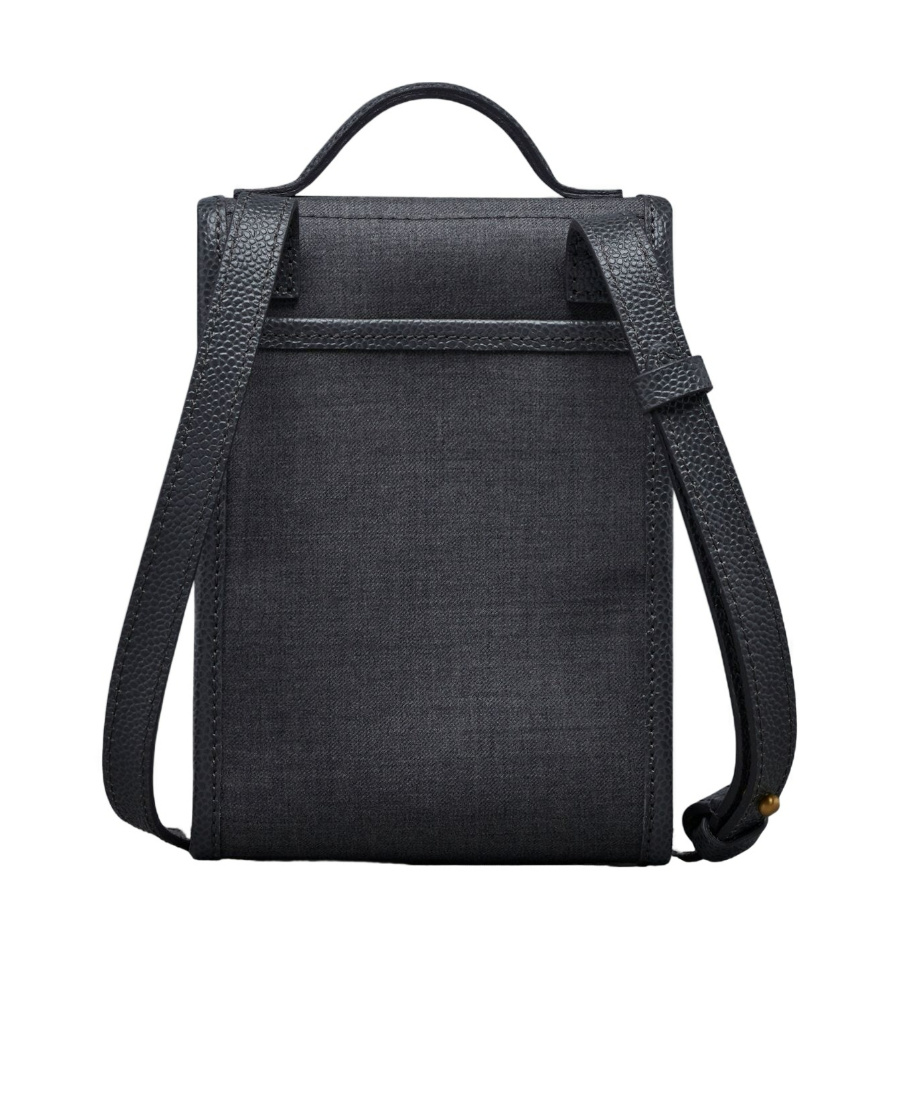 Thom Browne Twill Phone Holder Crossbody Bag In Black