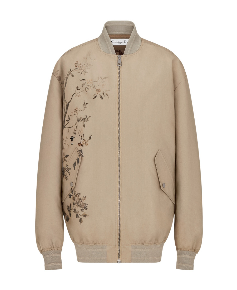 Dior Bomber Jacket In Nude