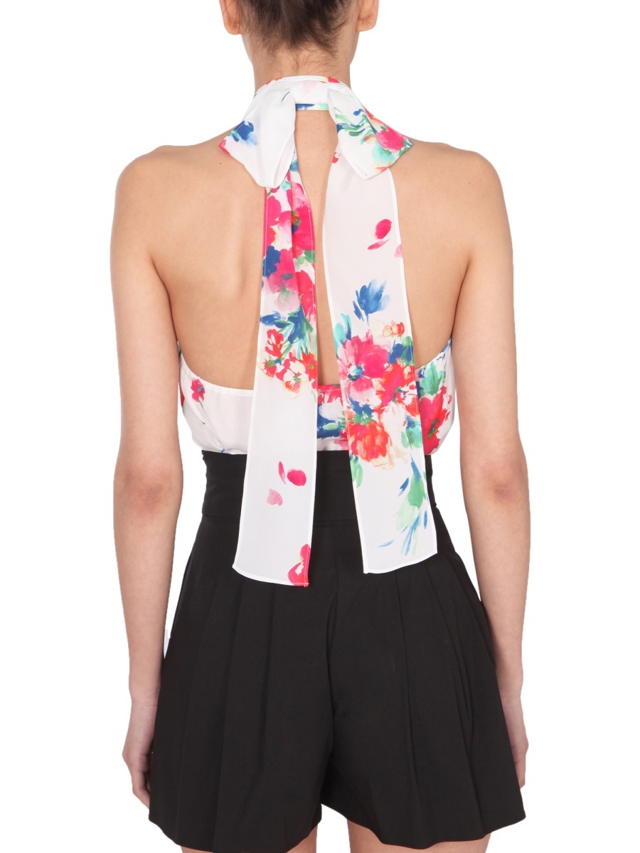 Moschino American Neck Shirt In White