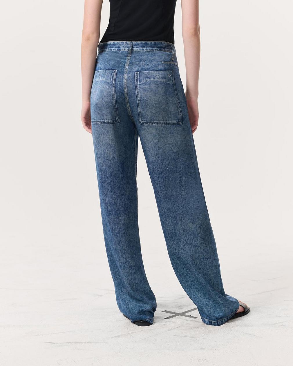 Rag & Bone Jeans With Belt Loops In Blue