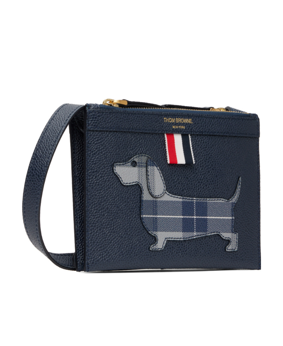 Shop Thom Browne Mini Shoulder Bag In Black