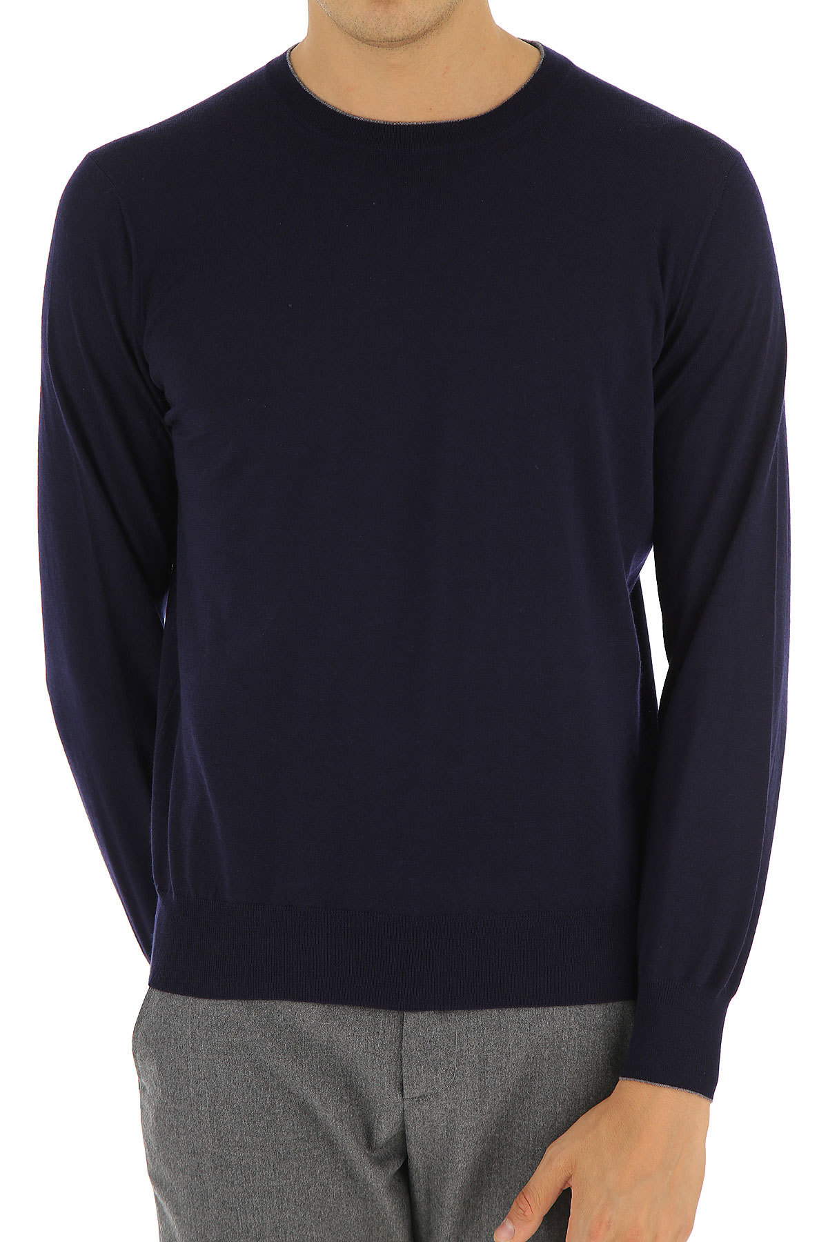 Brunello Cucinelli Pullover Man Sweater Black Size 48 Virgin Wool In Black