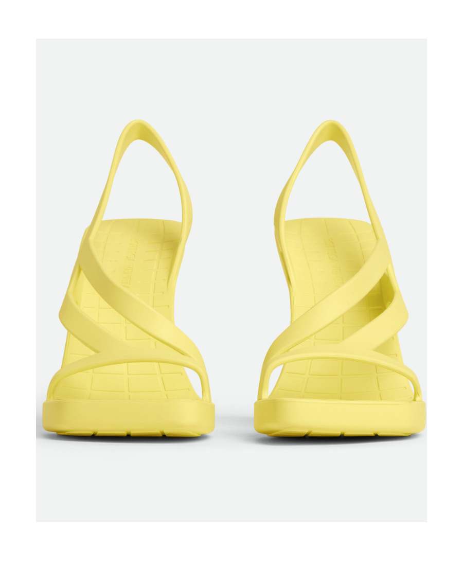 Bottega Veneta Yellow Jimbo Heeled Sandals In Yellow