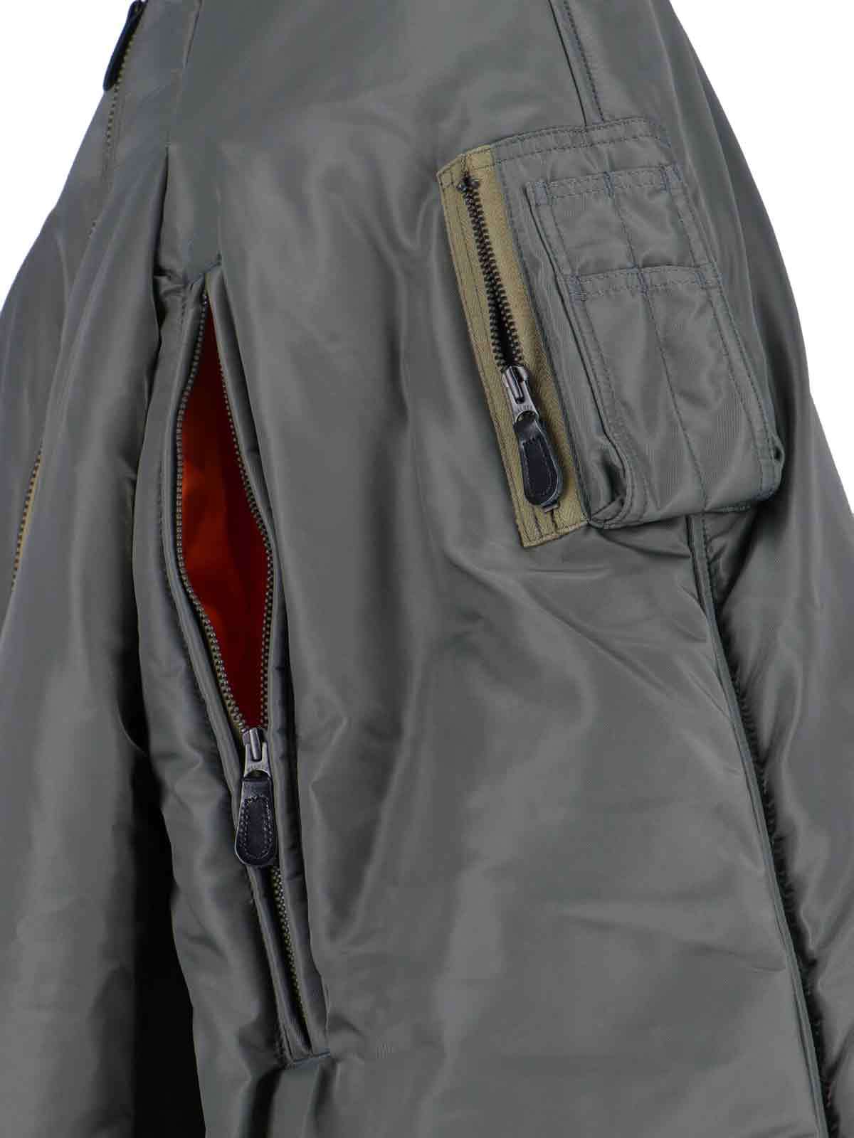Junya Watanabe Zippered Long-sleeved Cotton Jacket In Gray