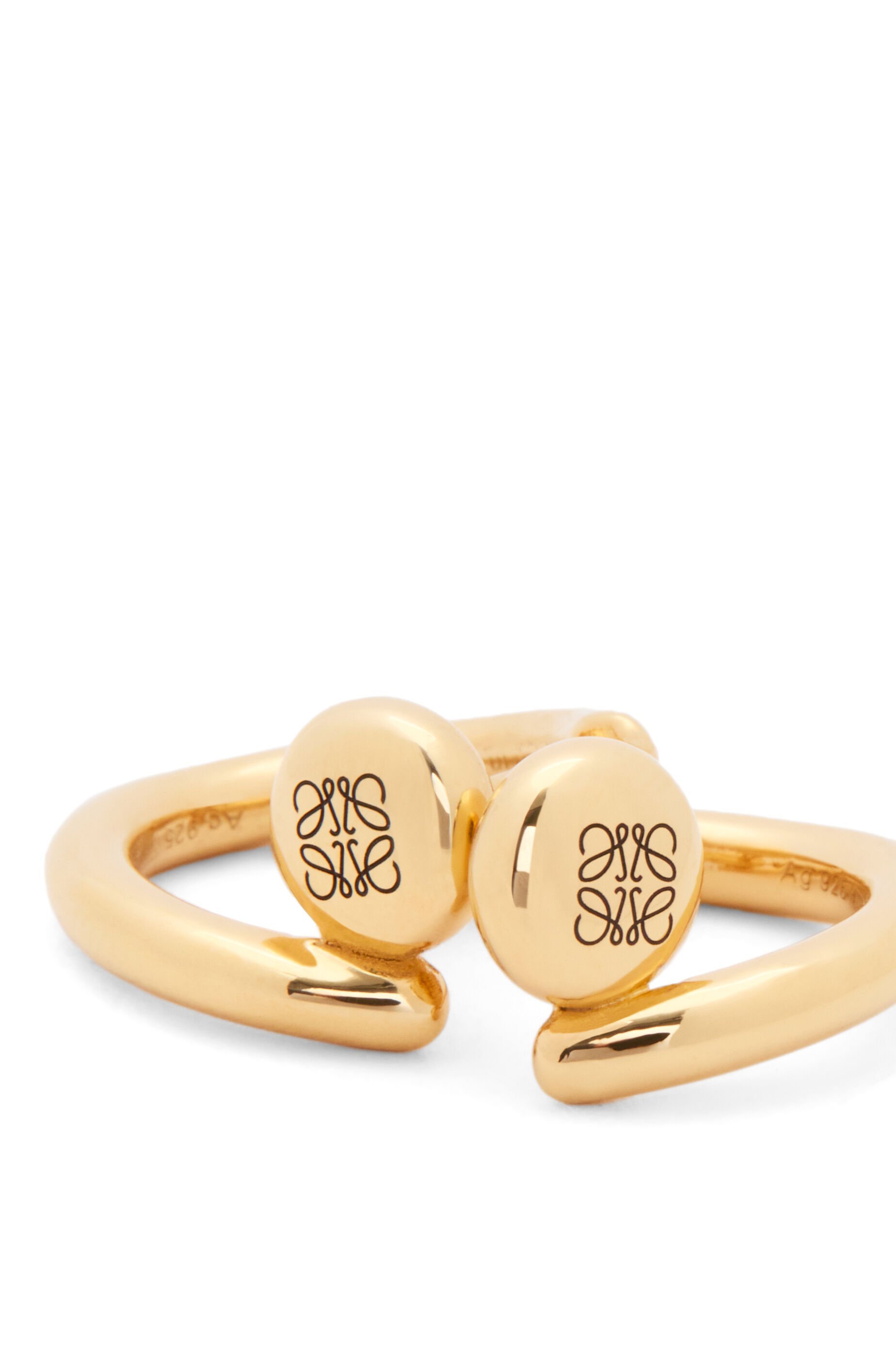 Loewe Mini Hoop Earrings In Yellow