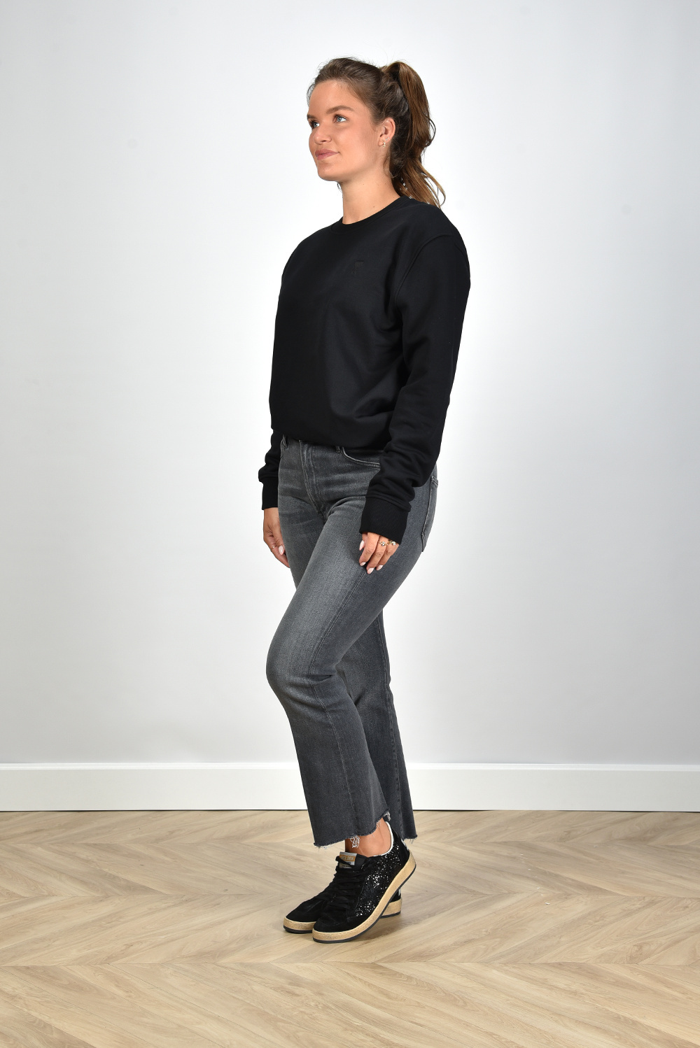 Ami Alexandre Mattiussi Long-sleeved Sweater In Black