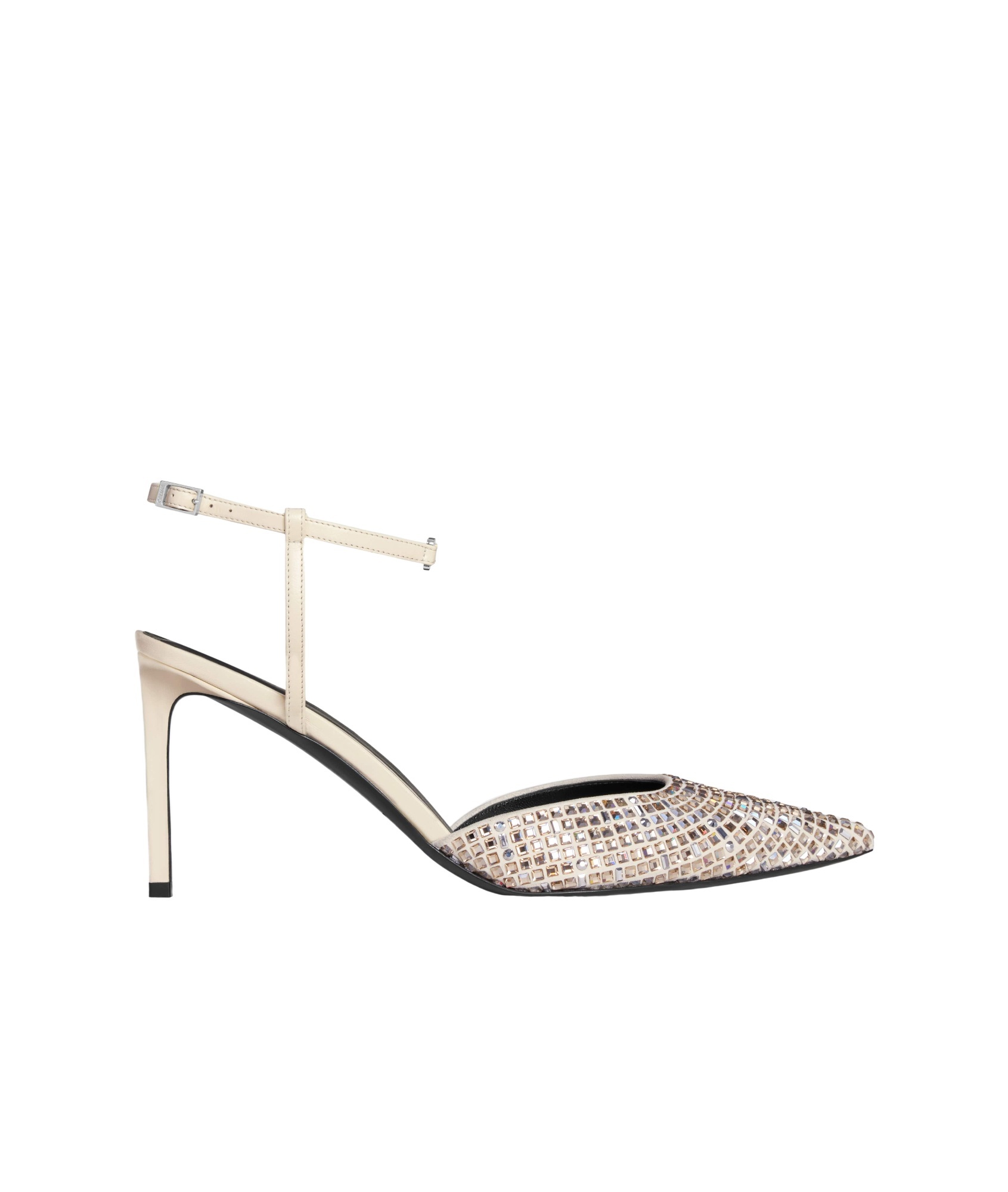 Celine Pointed High-heeled Sandals In Nude