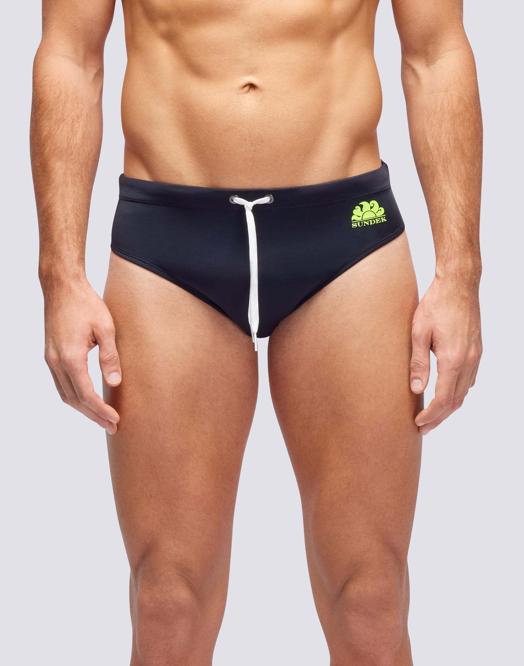 Sundek Elastic Waist Briefs In Black