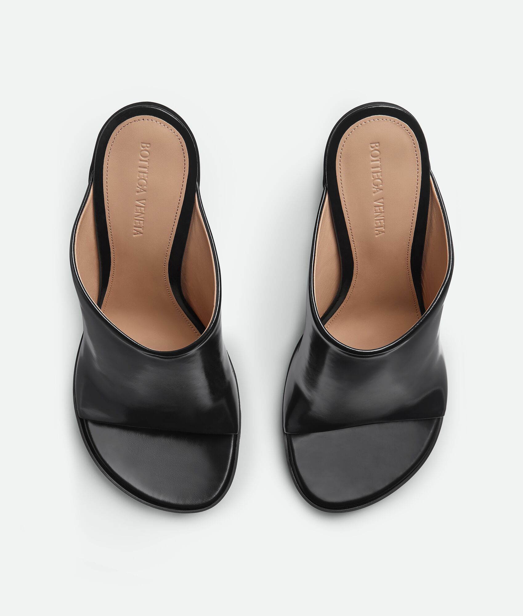 Bottega Veneta Black Atomic Heeled Sandals In Black
