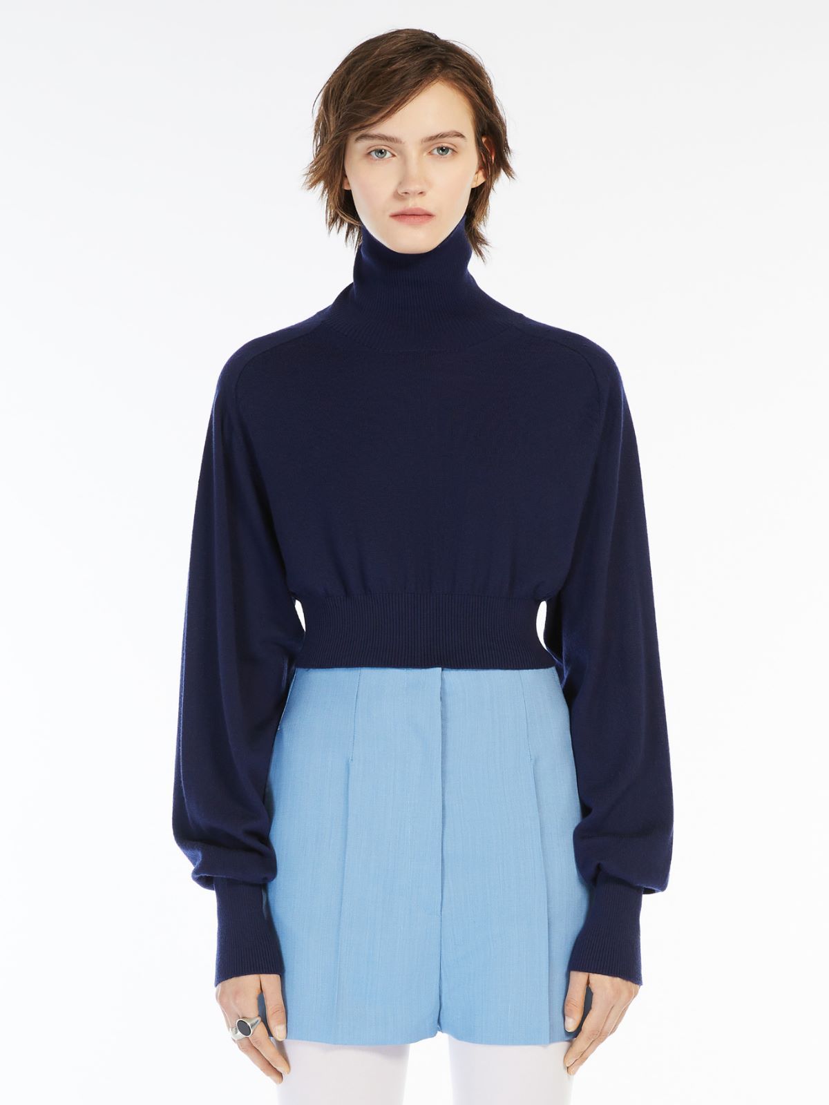 Sportmax Ululato Sweaters And Cardigans Blue In Black