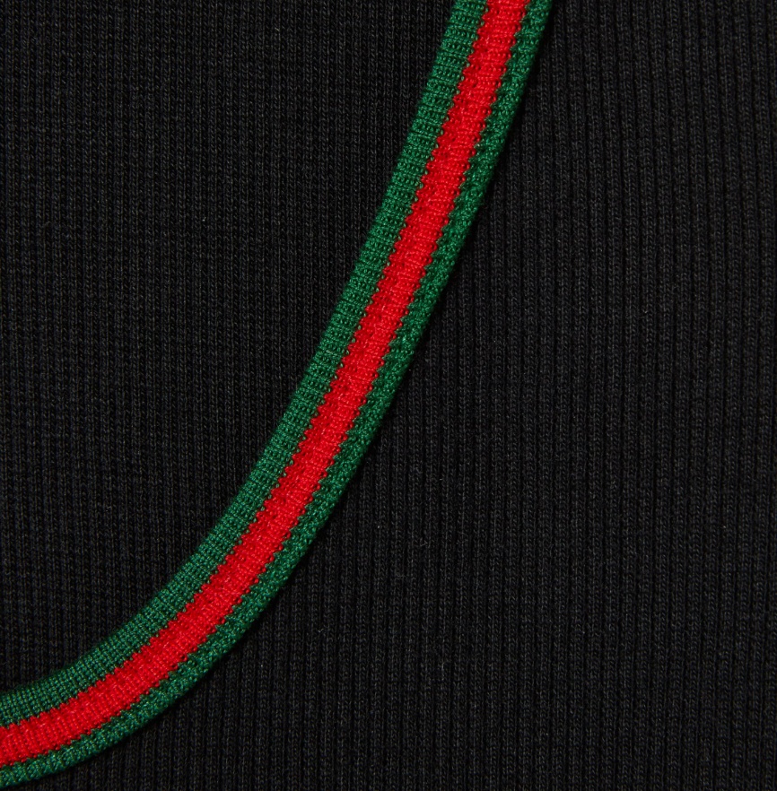 Gucci Web Tank Top In Black