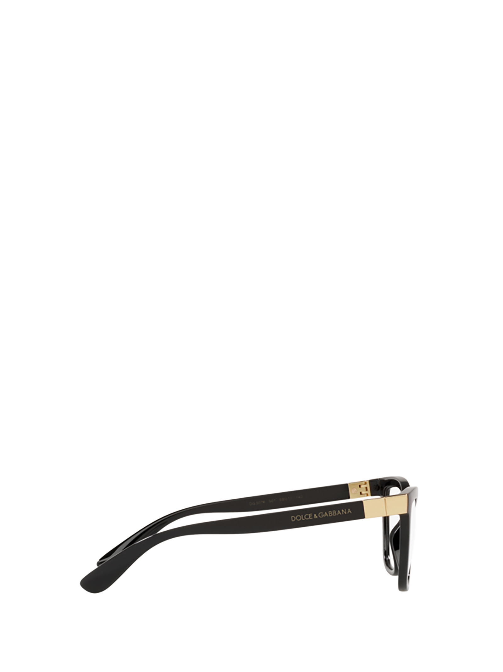 Dolce & Gabbana Logo Cat-eye Glasses In Black